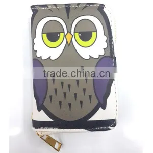 2015 New Fashion PU Leather Women Wallet Owl Printed thumbnail-3