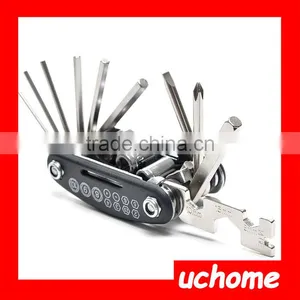 UCHOME Bike Repair Kit,15 in 1 Bike Bicycle Multi Repair Tool Kit,Bicycle Tool Repair Set thumbnail-1