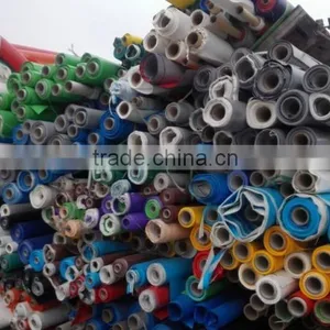 Pvc Coated Fabric Tarpaulin Stocklot, Pvc Tarpaulin for Tent and Truck Cover Stocklot thumbnail-1