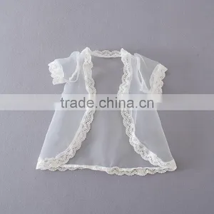 Latest Design Hot Sale Summer Dress 2017 Wholesale Silk Baby Clothing Kids White Short Sleeve Baby Girl Floral Tutu Dress thumbnail-5