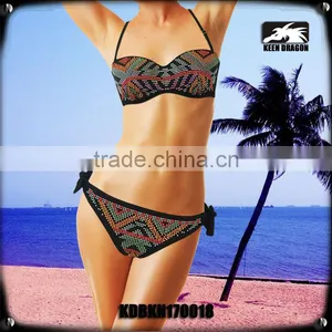 Classic Style Youg Girls Swimear Iron Bead Design Sexi Hot Girl Bikini thumbnail-1