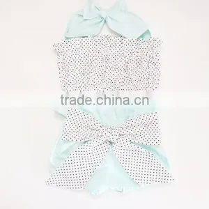 Summer Time Classical Pure Color Baby Girl's Swimsuit Two Piece Fashion Swimsuit thumbnail-4