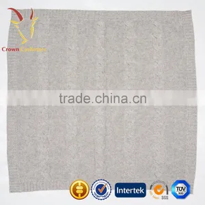 High Quality Solid Cabke Knit Baby Blanket For Winter thumbnail-1