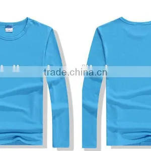 Wholesale Plain Cheap Custom t Shirt Printing Long Sleeve Blank T Shirts thumbnail-4