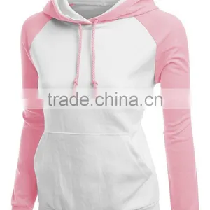 Plain Womens Pullover Hoodie/Ladies Fleece Sweatshirt Hoody/Woman Coat and Jacket thumbnail-4