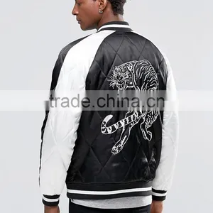 2017 Factory Directly Sale Customized Brand Colors Sizes Material Print Lion Baseball Collar Winter Man Men Jacket thumbnail-2