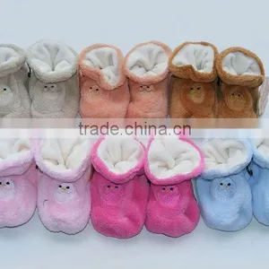 Baby Fleece Winter Shoes/ Socks thumbnail-1