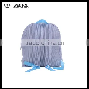 New Fashion Personalized Striped Seersucker Bag thumbnail-2