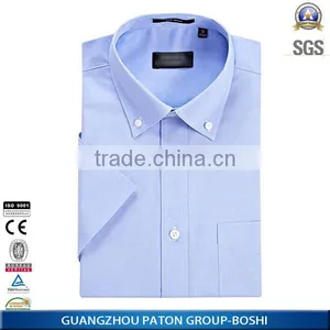 Custom Logo Mans Contrast Collar Dress Shirt Of Long Sleeve thumbnail-1
