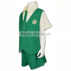 Fashion Summer Primary Uniform Cheap Short Sleeve Kids Summer School Uniform thumbnail-2