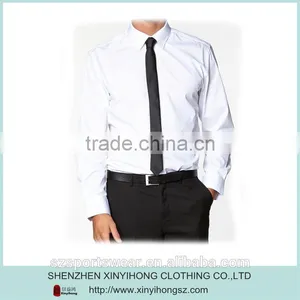 White Color Top Quality 100% Cotton Material Mens Business Shirt thumbnail-1