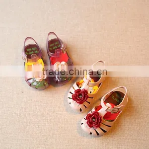 Floral Girl Summer Jelly Sandals, Flower Girl Melissa Sandals thumbnail-1