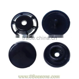 Resin Snap Fastener Set Buttons Scrapbooking Round Navy Blue 11mm x 4mm 12mm x 4mm 12mm x 6mm 12mm x 6mm,300Sets,8seasons thumbnail-1