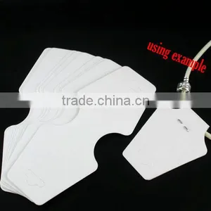 50 White Necklace Jewellery Display Cards(without Words Print) 125x50mm,Newest thumbnail-1