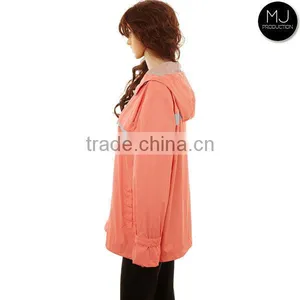 Wholesale Custom LOW MOQ Plus Size Women Waterproof Rain Coat With Hoody thumbnail-3