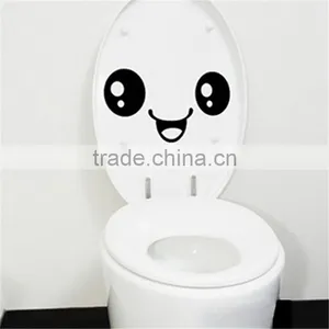2016 New Funny Stylish Smiling Face Bathroom DIY Decal Vinyl Toilet Sticker Art Wall Paper Decor Cute Stickers thumbnail-5