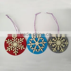 Double-Deck Wooden Snowflakes Wall Hanging Crafts thumbnail-2
