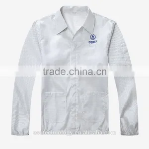 5mm Grid Low Particle Emission ESD Cleanroom Garment thumbnail-1