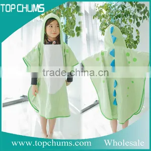 Wholesale Animal 100% Cotton Organic Bamboo Terry Embroidery Baby Bath Towel With Hood thumbnail-2