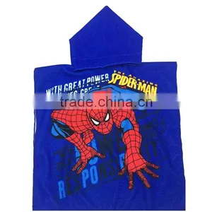 100% Polyester Sublimation Print Kids Microfiber Hooded Towels thumbnail-1