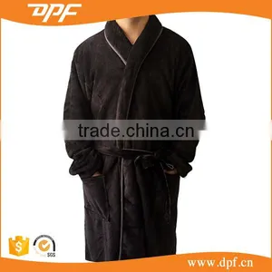 Stock Shawl Collar Promotion Cheap Velour Bathrobe From China thumbnail-1