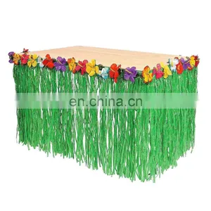 Novelties Hawaiian Luau Party Grass Hawaiian Table Skirt thumbnail-1