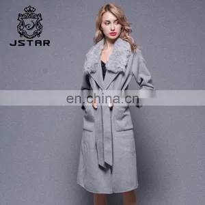 High-end New Winter Long Sleeve Double-sided Cashmere Coat Wool Coat Coat thumbnail-4