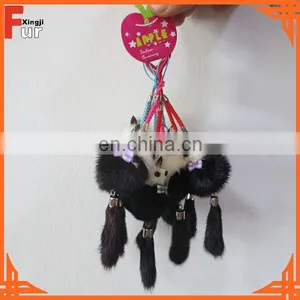 Small Fox Shaped / Different Colors / Mink Fur Keychain thumbnail-1