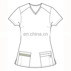 Made in China 100%Cotton Nurse Scrub Uniform Material thumbnail-4