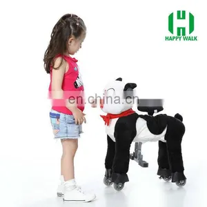 EN71&ASTM&CE Walking Mechanical Horse Kid Riding Horse Toy on Wheels thumbnail-1