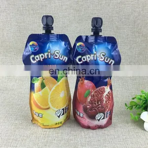 Hot Sale Custom Shape Stand up Resealable Juice/milk/liquid Stand up Pouch With Spout thumbnail-1
