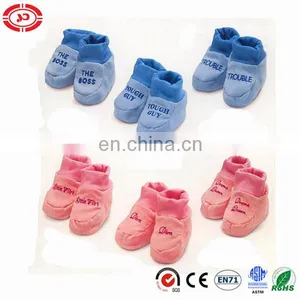 Baby Cute Soft Plush Pink and Blue Warm Gift Shoes thumbnail-1