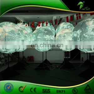 New Design Inflatable Earth Balloon With Tripod Stand and LED Light for Advertising and Promotion thumbnail-5