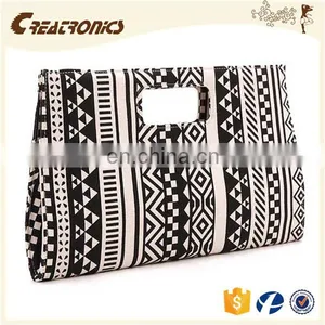CR Famous Brand Manufacturer Irregularly Geometric Pattern Design Rectangle Popular Top Quality Ladies Dinner Party Handbags thumbnail-2