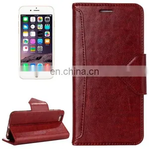 HAWEEL Magnetic PU Leather Case With Holder & Card Slots for IPhone 6(Brown) thumbnail-1