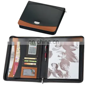 New European Portable PU Leather Planner Notebook Set With Mini Calculator and Cards/pen Holder NOTEBO908-6 thumbnail-1