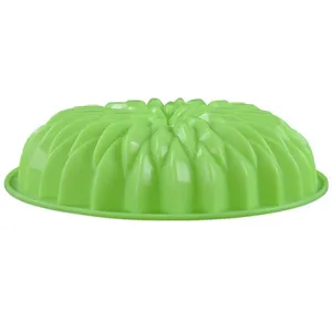 Free Sample Food Grade Heat Resistant Nontoxic Silicone Mousse Cake Friandises Pudding Baking Mold Tool Round Shape thumbnail-2