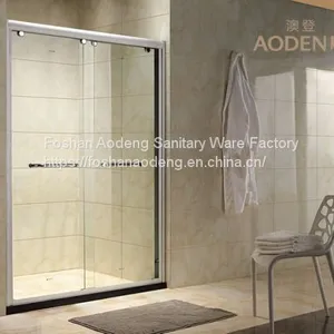 Sliding Door Bathroom Safety Glass Shower Screen thumbnail-1