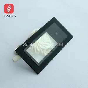 3MM Black Silk Screen Printed Glass Panel for LED Flat Panel Down Lights thumbnail-4