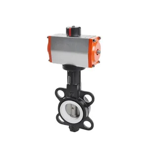 Pneumatic Butterfly Valve Adjustable For Wastewater Treatment thumbnail-1
