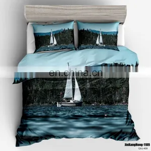 Summer Quality Unique Nordic Indian Floral Super King Size Animal Paint 6 Piece 3D Beddings Duvet Cover thumbnail-5