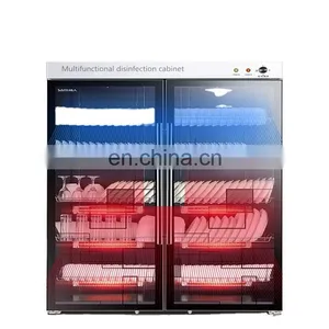 Stainless Steel Sideboard Disinfection Cabinet Commercial Double Door Large Capacity Disinfection Cupboard thumbnail-1