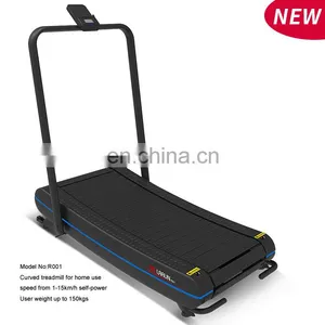 Treadmill Machine Slat Running Home Walking Machine Self Powered Curved Manual Treadmill Factory Direct thumbnail-3