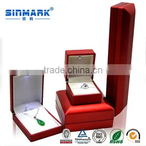 Luxury Wedding Jewelry Box With LED Light For Bracelet /Pendant /Necklace Quality Choice thumbnail-5