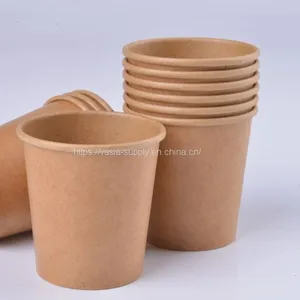 Salad Containers Paper Cup Bowls Food Coup Takeaway Containers Soup Bowls With Lid Disposable Dessert Container thumbnail-1