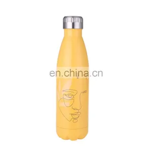 Portable Hiking Modern Travel Outdoor Beer Hot Sale Stainless Steel Custom Logo Drinking Bottle Sublimation Tumbler thumbnail-2
