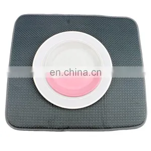 Hot Selling Super Absorbent Microfiber Dish Drying Mat, Soft Surface for Air Drying Dinnerware thumbnail-1