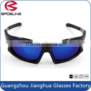 Custom Promotional Color Logo Polarzied Sport Revo Sunglasses With Anti Skid Rubber thumbnail-1