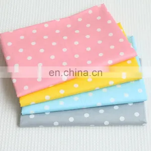Cotton Twill Printing Fabric Aqua 1cm Dot Kindergarten Students Pure Cotton Bedding Fabric Wholesale thumbnail-4