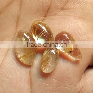 Copper Rutile Cabochon Gemstone / Golden Rutile Stone / Rutilated Quartz / thumbnail-1
